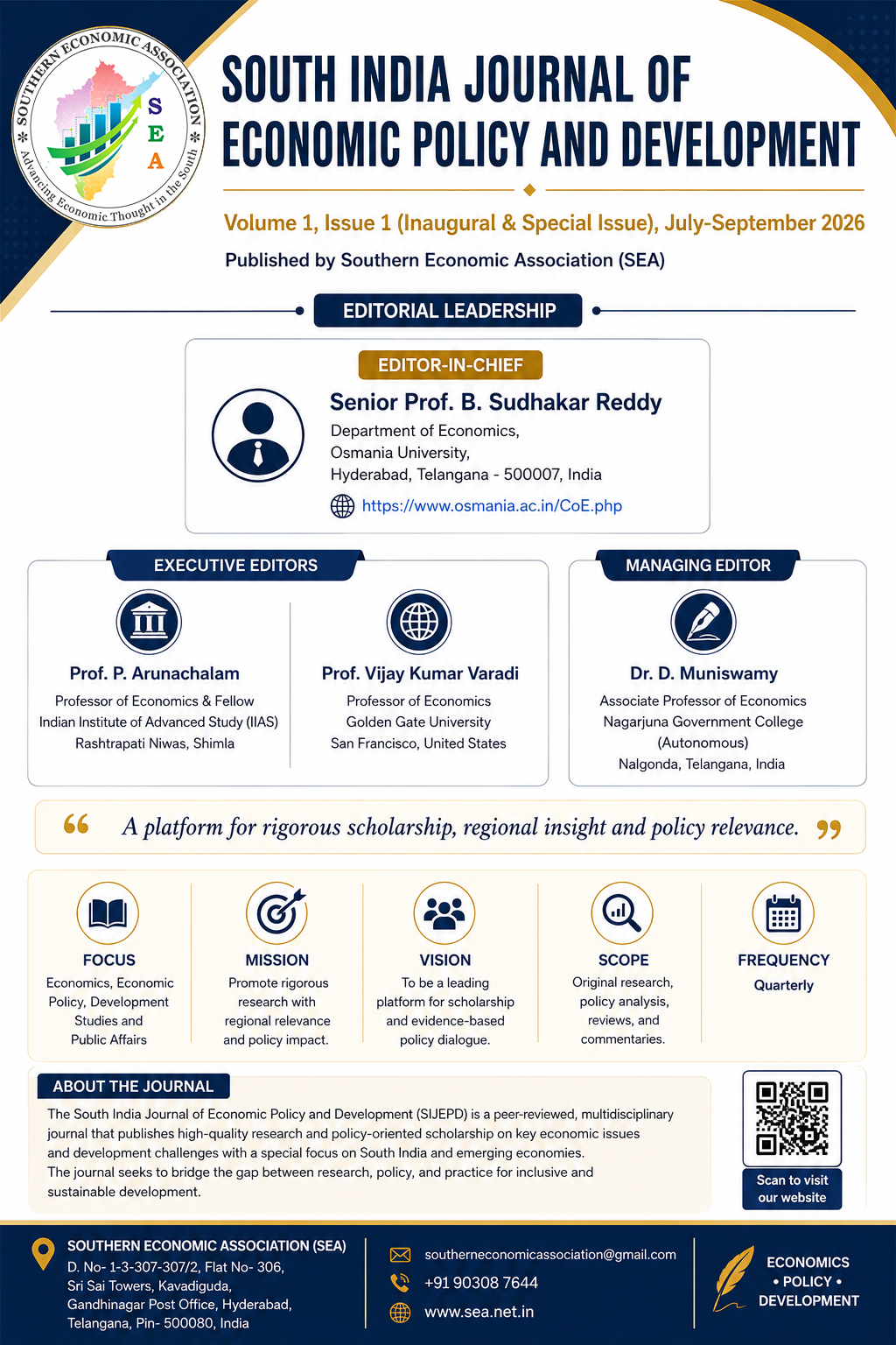 SIJEPD inaugural and special issue cover